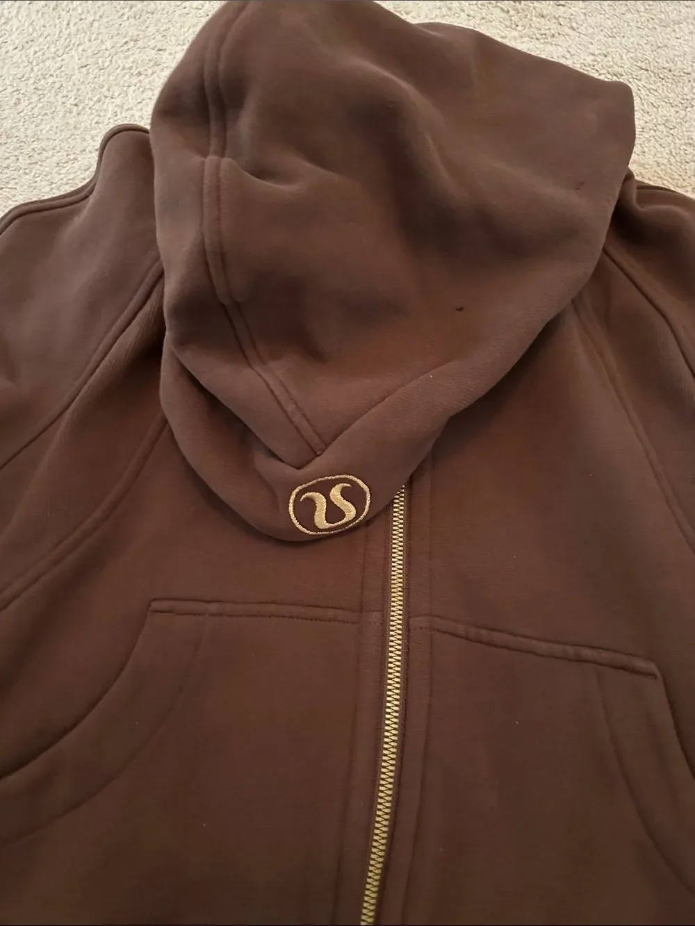 Lululemon Brown Scuba zip up XS/S